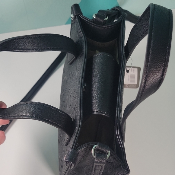 GUESS Holden Mini Embossed Black Tote Bag - Picture 4 of 5